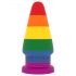 Lovetoy Prider - anal expander plug - 15 cm (rainbow)