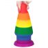 Lovetoy Prider - anal expander plug - 15 cm (rainbow)