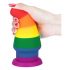 Lovetoy Prider - Rainbow Anal Expander Dildo - 15cm 