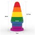 Lovetoy Prider - anal expander plug - 15 cm (rainbow)