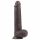 Lovetoy Sliding-Skin Dual-Layer Suction Cup Dildo - 9 Inches (Brown) 