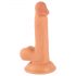 Mr. Rude - suction-cup, realistic dildo with testicles - 17cm (natural)