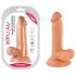 Mr. Rude - suction-cup, realistic dildo with testicles - 17cm (natural)