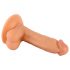 Mr. Rude - suction-cup, realistic dildo with testicles - 17cm (natural)