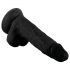 Mr. Rude - Suction Cup Realistic Dildo - 7.5 inches (Black) 