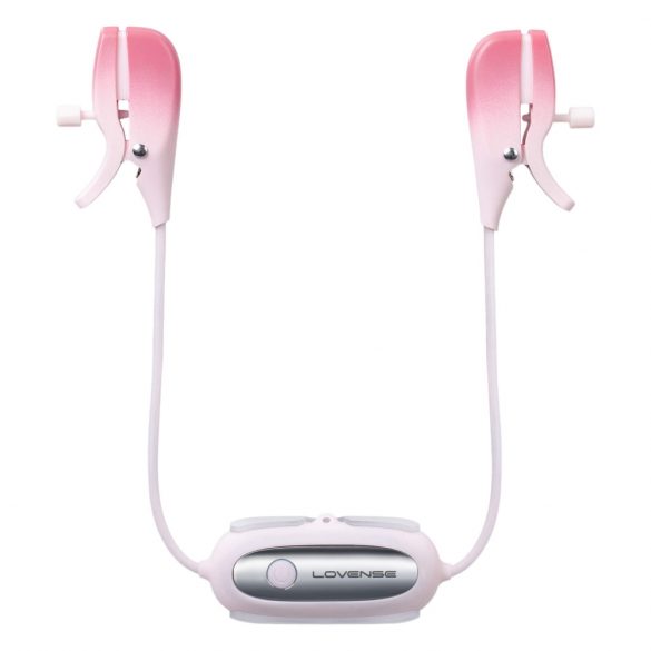 LOVENSE Gemini - Smart Vibrating Nipple Clamps (Pink) 