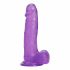 Tracy's Dog Jelly 8 - Suction Cup Dildo with Balls (Purple) 