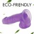 Tracy's Dog Jelly 8 - Suction Cup Dildo with Balls (Purple) 