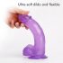 Tracy's Dog Jelly 8 - Suction Cup Dildo with Balls (Purple) 