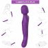 Tracy's Dog Wand - Waterproof, Rechargeable, Pulsating Massage Vibrator (Purple) 