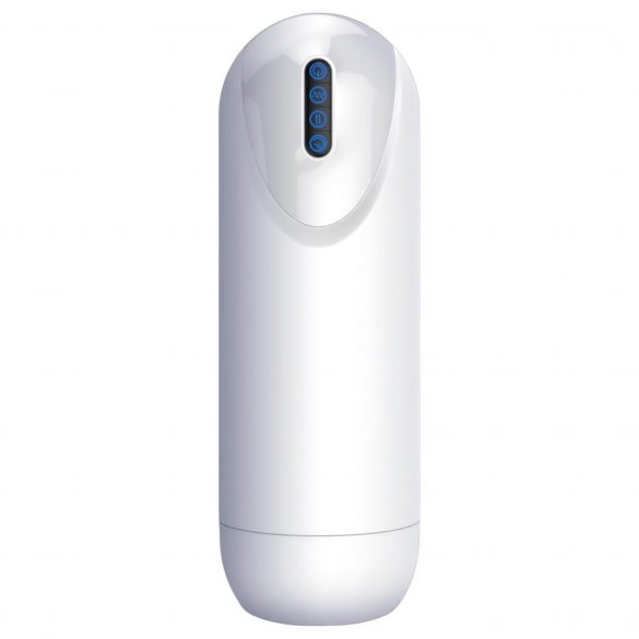 Leopard - Battery Operated Vibrating Masturbator (White) 