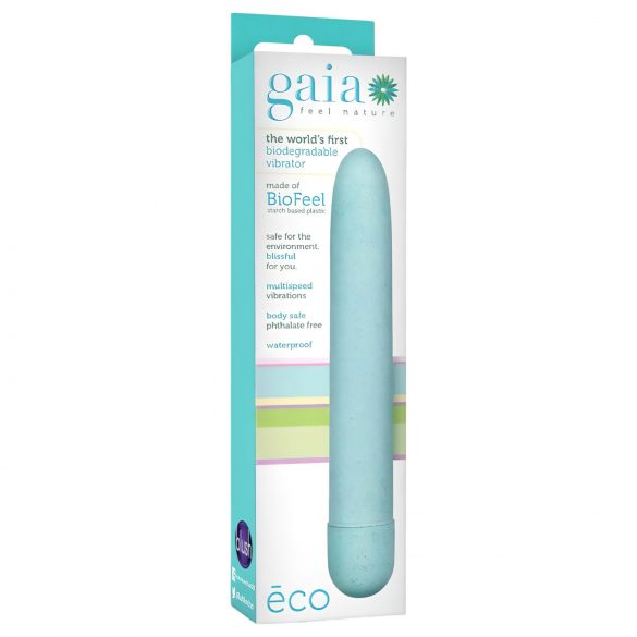 Gaia Eco L - Eco-Friendly Large Vibrator (Blue) 