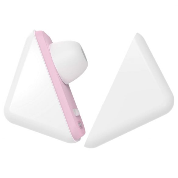 Vibeconnect - Rechargeable Air Pulse Clitoral Stimulator (White-Peach) 