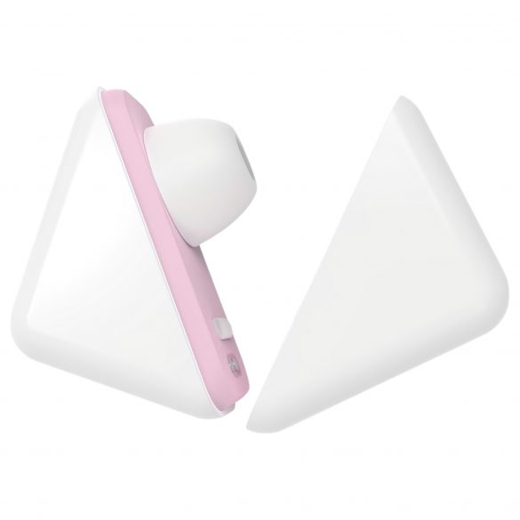 Vibeconnect - Rechargeable Air Pulse Clitoral Stimulator (White-Peach) 