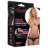 Lacy Secrets - Radio-Controlled Clitoral Vibrator with Thong - Black (S-L) 