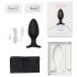 LOVENSE Hush 2 L - Rechargeable Small Anal Vibrator (57mm) - Black 