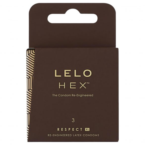 LELO Hex Respect XL - luxury condom (3 pack) 