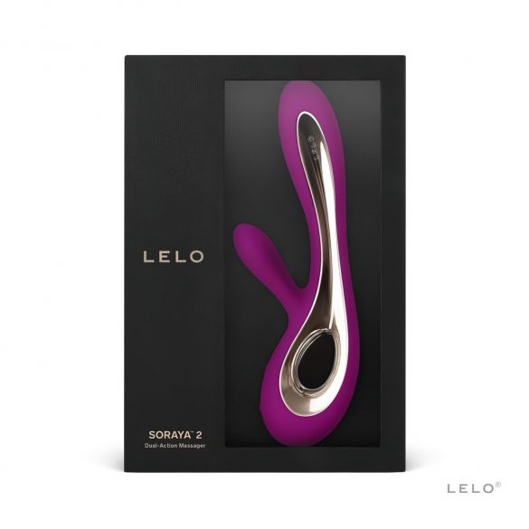 LELO Soraya 2 - Rechargeable, Waterproof Vibrator with Clitoral Stimulator (Purple) 