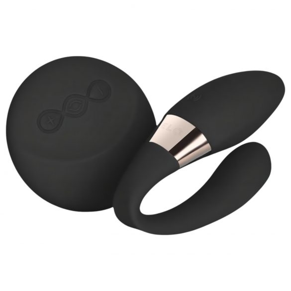 LELO Tiani Duo - Silicone Couples Vibrator (Black) 