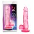 bjours Sweet N Hard 4 - Suction Cup Dildo with Balls (Pink) 