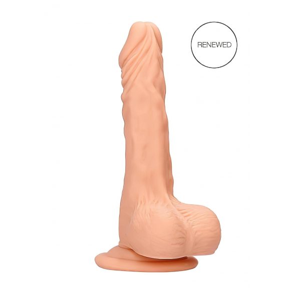 RealRock Dong 7 - Realistic Dildo with Testicles (17cm) - Natural 