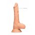 RealRock Dong 7 - Realistic Dildo with Testicles (17cm) - Natural 