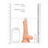 RealRock Dong 7 - Realistic Dildo with Testicles (17cm) - Natural 