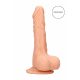 RealRock Dong 8 - Realistic Dildo with Testicles (8 Inches) - Natural 