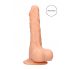 RealRock Dildo 9 - Lifelike with Balls, 9 inches - Natural 