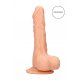 RealRock Dildo 9 - Lifelike with Balls, 9 inches - Natural 