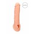 RealRock Penis Sleeve 8-inch - Natural 