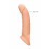 RealRock 9 Penis Sleeve - (21.5cm) - Natural 