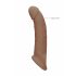 RealRock Penis Sleeve 9 - Dark Natural (21.5cm) 