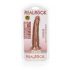 RealRock Slim - 15.5cm Realistic Dildo with Suction Cup (Dark Natural) 