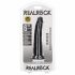 RealRock Slim - Realistic Dildo with Suction Cup - 6.1 Inches (Black) 