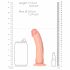 RealRock - Suction Cup Realistic Dildo - 15.5cm (Natural) 