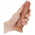 RealRock Suction Cup Realistic Dildo - 6.1 Inch (Dark Natural) 