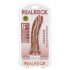 RealRock Suction Cup Realistic Dildo - 6.1 Inch (Dark Natural) 