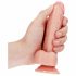 RealRock - Suction Cup Realistic Dildo - 15.5cm (Natural) 