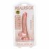 RealRock - Suction Cup Realistic Dildo - 15.5cm (Natural) 