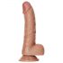 RealRock Suction Cup Dildo - 6.1" (Dark Natural) 