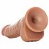 RealRock Suction Cup Dildo - 6.1" (Dark Natural) 