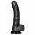 RealRock Suction Cup Realistic Dildo with Balls - 6.1in (Black) 