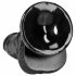 RealRock Suction Cup Realistic Dildo with Balls - 6.1in (Black) 