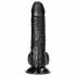 RealRock Suction Cup Realistic Dildo with Balls - 6.1in (Black) 