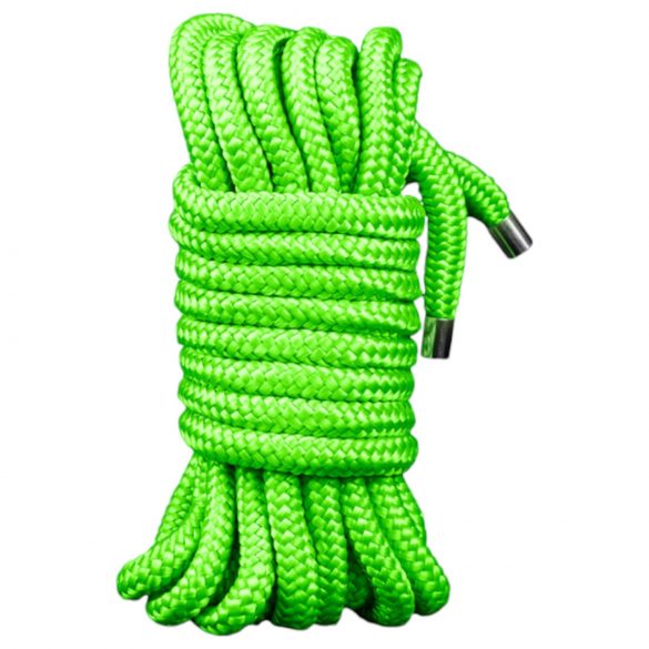 Ouch! - Glowing Bondage Rope - 10m (Green) 