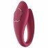 Raytech Rose - Rechargeable Waterproof Couple's Vibrator (Red) 