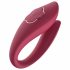 Raytech Rose - Rechargeable Waterproof Couple's Vibrator (Red) 