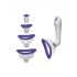 Doc Johnson Intimate - Vibrating Suction Pump Set - Purple (4-piece) 