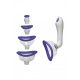 Doc Johnson Intimate - Vibrating Suction Pump Set - Purple (4-piece) 